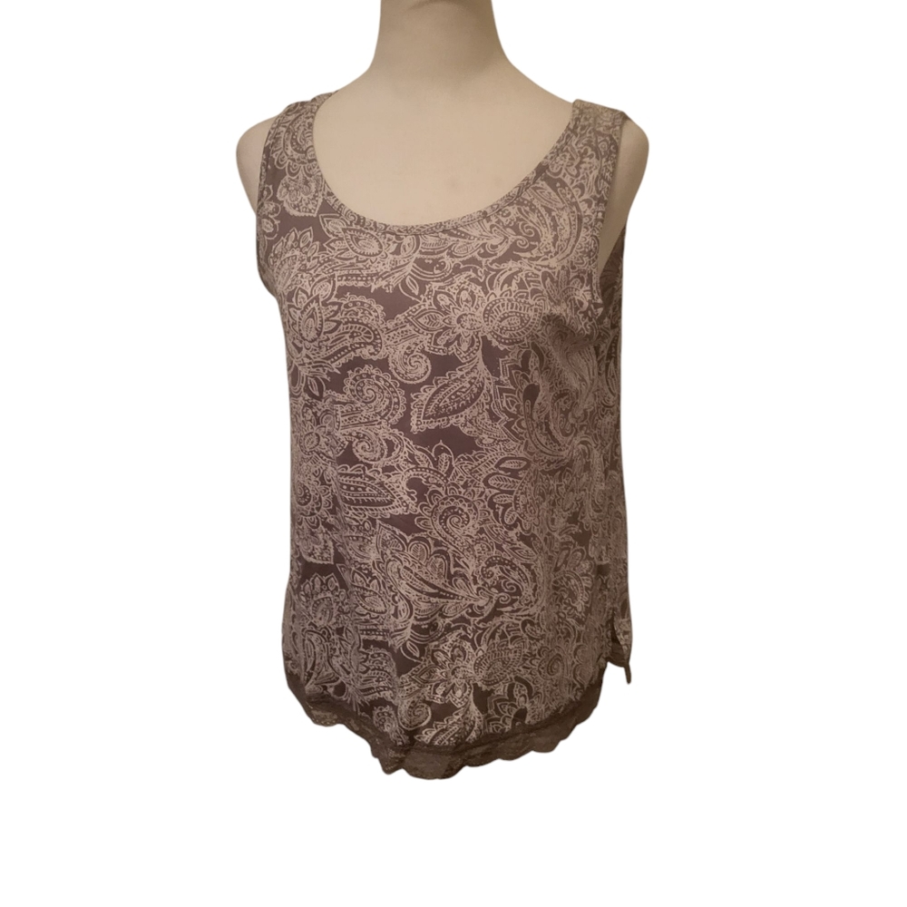 Tahari Paisley Sleep Short Set sz S